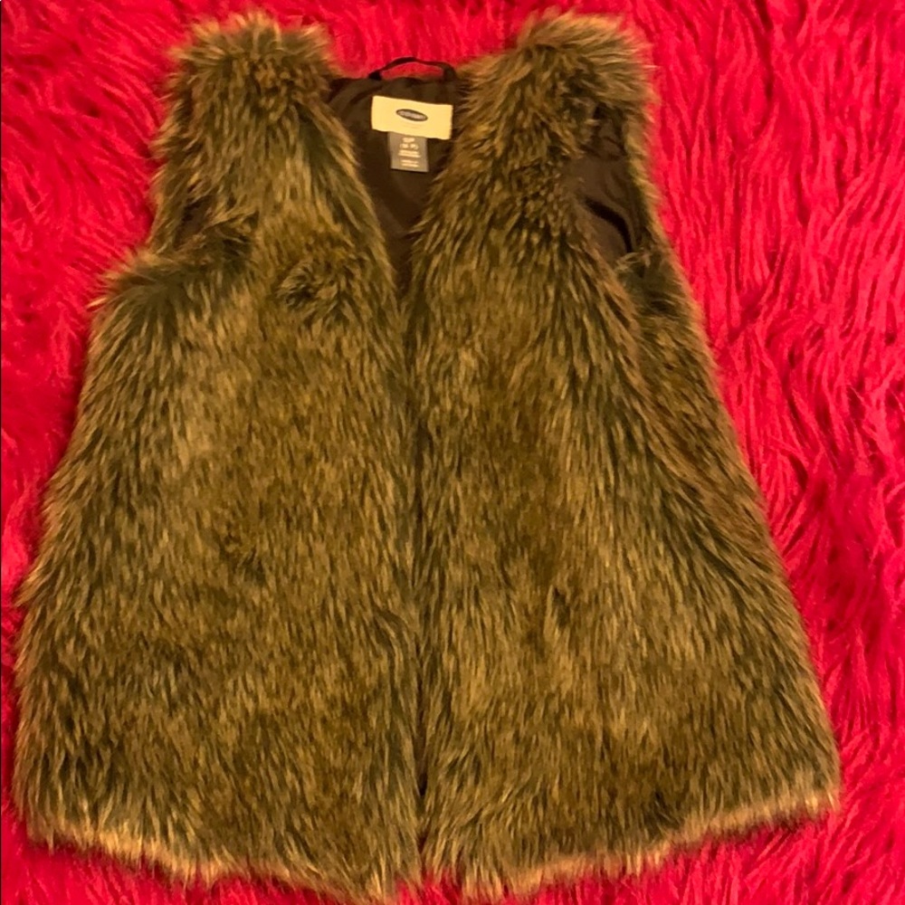 Faux fur vest